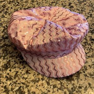 Pink sequin hat